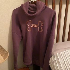 Ladie’s purple Under Armour Cowl Neck/Hoodie